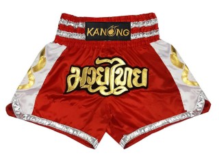 Kanong Short Boxe Thai : KNS-141-Rouge